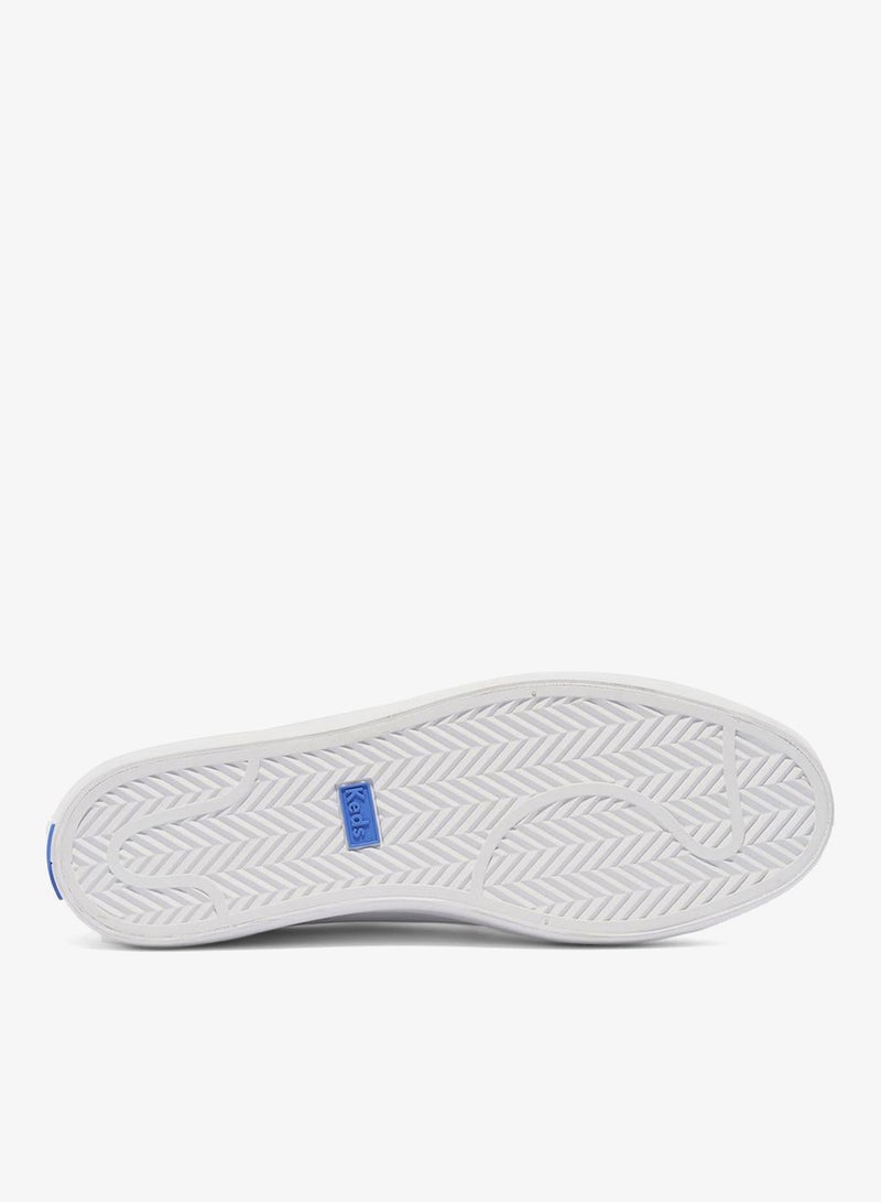 Keds Women's Kickback Leather Slip On  Casual Sneaker White - Image 4